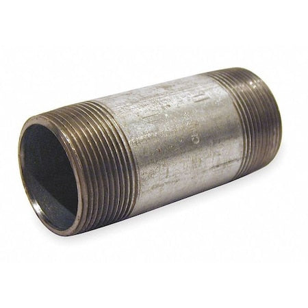 3/4" MNPT x 6" TBE Galvanized Steel Pipe Nipple Sch 40
