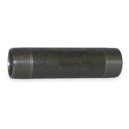 1-1/2" x 5" Black Pipe Nipple Sch 160