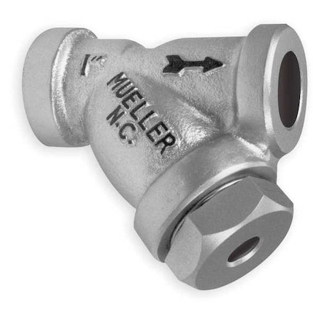 Y Strainer, 1" Pipe, Socket Weld, Cast Carbon Steel