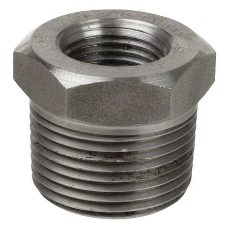 4" x 1" MNPT x FNPT SS Hex Reducing Bushing