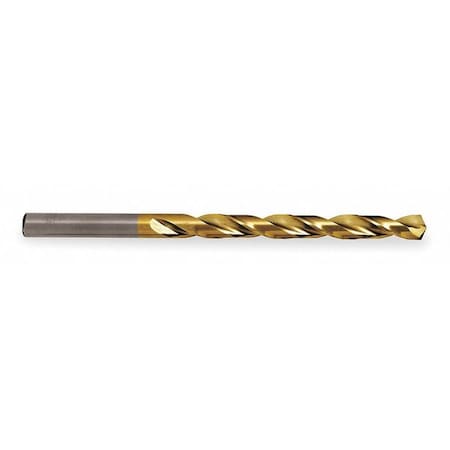 135 Degree Heavy-Duty Parabolic Jobber Length Drill Cle-Line 1872-TN TiN HSS RHS/RHC 9/32