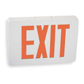 Exit Sign, White, 1 Face(s), LED, Universal Mount, Nickel Cadmium