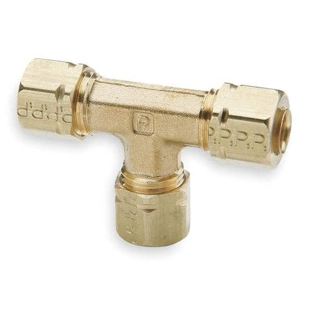 3/8" x 3/8" x 1/4" Compression Brass Union Tee 10PK