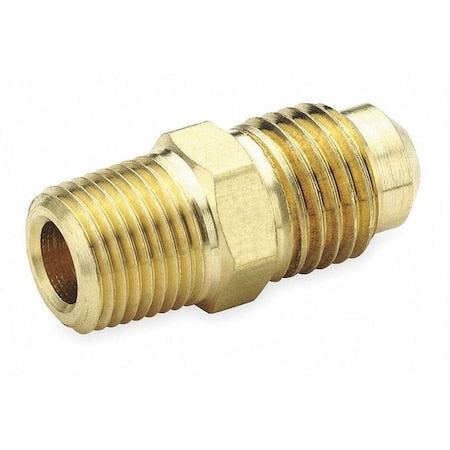 Male Connector, 45 deg., Tube x MNPT, PK10, Hex Size: 7/16"