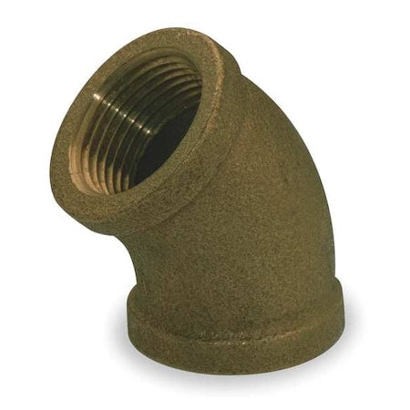 45 Degrees Elbow Red Brass 45 Degrees Elbow, 1/2 in Female NPT X 1/2 in Female NPT