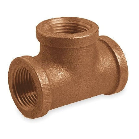 Tee Red Brass Tee, 1/4 in Female NPT X 1/4 in Female NPT