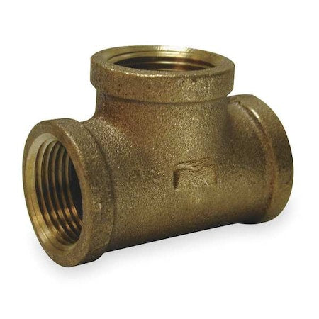 Tee Red Brass Tee, 1 1/4 in Female NPT X 1 1/4 in Female NPT