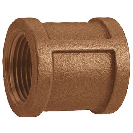 Coupling Red Brass Coupling, 3/4 in Female NPT X 3/4 in Female NPT