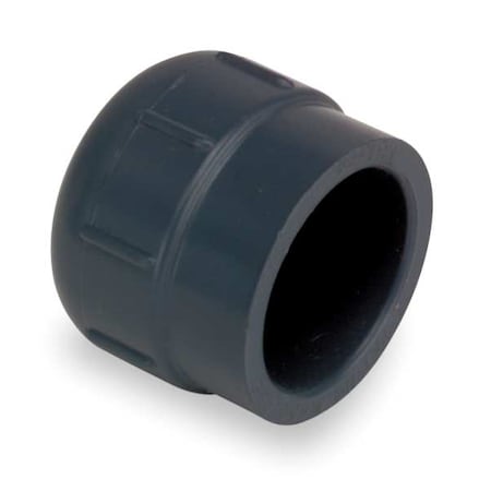 PVC Cap, Socket, 4 in Pipe Size