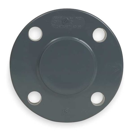 CPVC Blind Flange, Schedule 80, 3" Pipe Size, Flanged