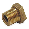 Hex Bushing Red Brass Hex Bushing, 1/2 in Male NPT X 1/8 in Female NPT
