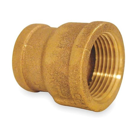Reducing Coupling Red Brass Reducing Coupling, 1 in Female NPT X 1/2 in Female NPT