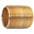 3/4" MNPT Close TBE Red Brass Pipe Nipple Sch 40