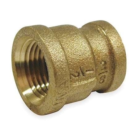 Reducing Coupling Red Brass Reducing Coupling, 1/2 in Female NPT X 3/8 in Female NPT