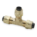 Tee,Brass,Comp1/4",1/4",1/4",PK10
