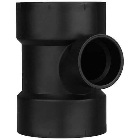 ABS,SanitaryTee,3in,3inHub,11/2in