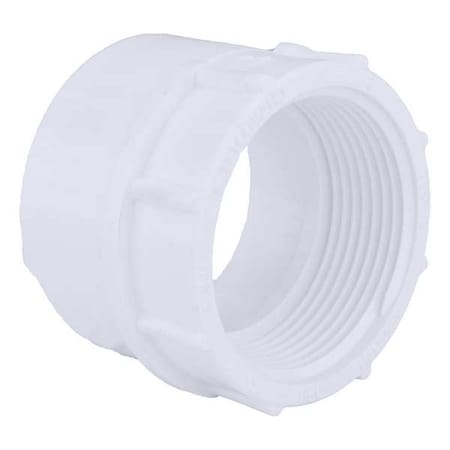 PVC Female Adapter, FNPT X Hub, 1-1/2 in Pipe Size