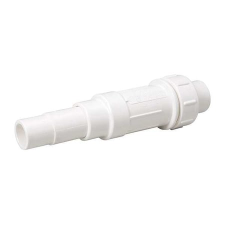 PVC EZ Span Repair Coupling, Solvent x Solvent, 1-1/2 in Pipe Size