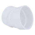 PVC 22-1/2 Degree Elbow, Hub, 4 in Pipe Size