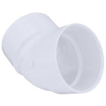 PVC 45 Degree Elbow, Hub, 6 in Pipe Size