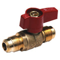 3/8" Flare Brass Gas Ball Valve Inline