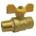 3/8" FNPT x MNPT Brass Ball Valve Inline
