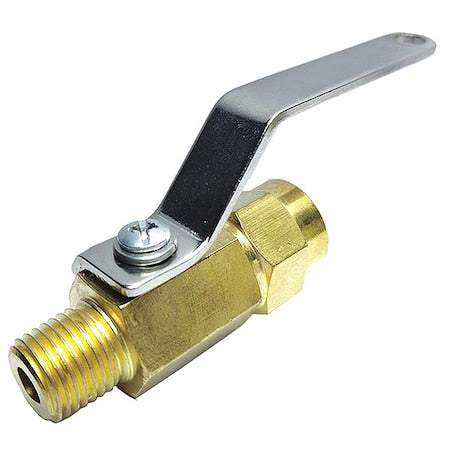 1/4" FNPT x MNPT Brass Ball Valve Inline