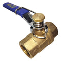 3/4" FNPT Brass Ball Valve Inline