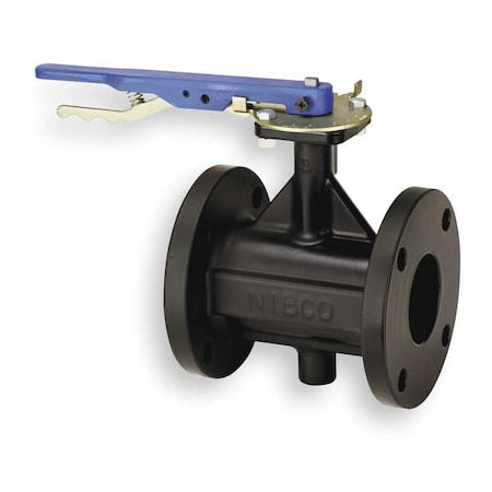 Butterfly Valve,Lever,4 In,Cast Iron
