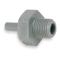Push-Fit Adapter Fitting, Acetal, Gray, 10 PK