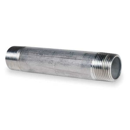 3/4" MNPT x 8" TBE Stainless Steel Pipe Nipple Sch 40