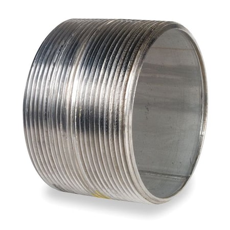 4" MNPT Close TBE Stainless Steel Pipe Nipple Sch 40