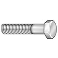 Grade A307, 3/8"-16 Hex Head Cap Screw, Zinc Plated Steel, 10 in L, 50 PK