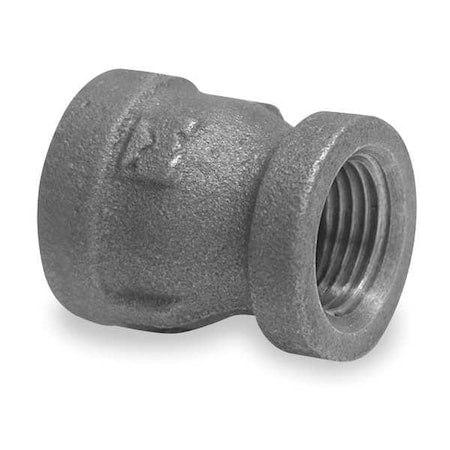 Reducer Coupling Reducer, 3/4" x 3/8" Pipe, FNPT, Malleable Iron, Class 300