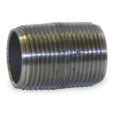 PipeNipple,Steel,1/2",NPTxNPT,11/8"