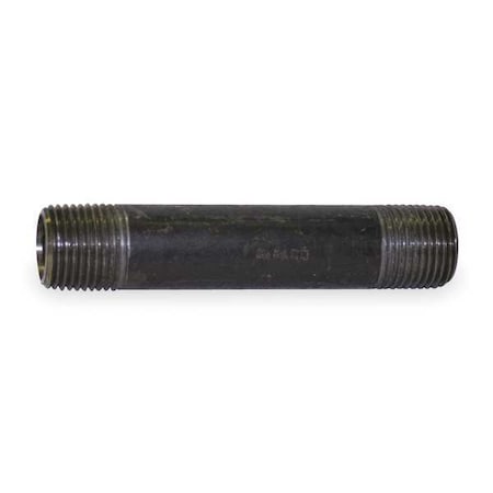 1" x 9" Black Pipe Nipple Sch 80