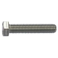 #10-32 x 1/2 in Hex Hex Machine Screw, Plain 18-8 Stainless Steel, 100 PK
