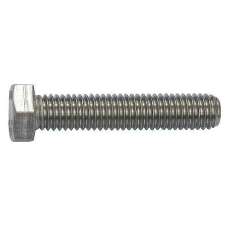 #10-32 x 1/2 in Hex Hex Machine Screw, Plain 18-8 Stainless Steel, 100 PK