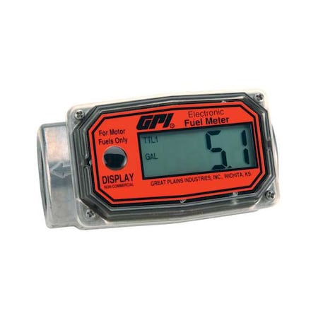 Flowmeter, Turbine, For Fuel, 1 in. FNPT