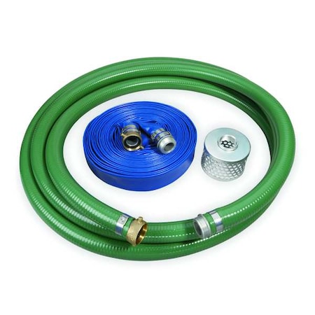 HoseKit, PVC, 1-1/2", Male, NPSM, 70 psi