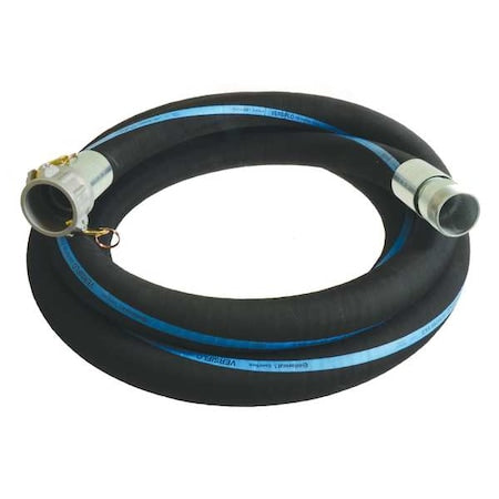 Water Hose,1-1/2" ID x 15 ft.,Black