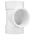 PVC Flush Clean Out Tee, FNPT x Hub x Hub, 3 in Pipe Size