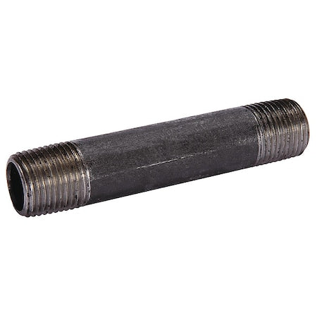 3/4" x 1-1/2" TOE Black Pipe Nipple Sch 80