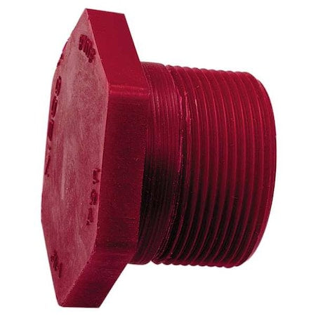 Hex Head Plug, 1/2 in, Schedule 80,MNPT