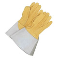 Gander Brand Welding Gloves, Gauntlet Cuff, Straight Thumb, Premium Deerskin, XL, 1 PR