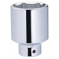 WESTWARD 3/4 in Drive, 1-1/8" SAE, Socket, 6 Points,  Steel, Chrome, 1 1/8 in