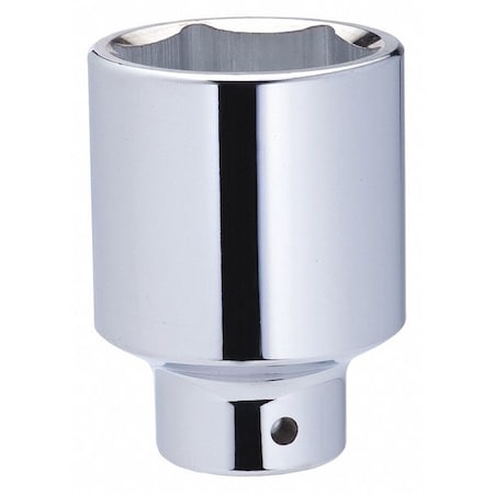 WESTWARD 3/4 in Drive, 1-1/8" SAE, Socket, 6 Points,  Steel, Chrome, 1 1/8 in