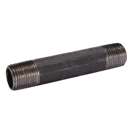 1-1/2" MNPT x MNPT Black Steel Black Pipe Nipple Schedule 80