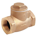 Swing Check Valve, Inline, 2 in, FNPT x FNPT, Bronze Body