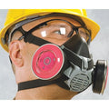 Half Mask Respirator Kit: 2 Cartridges Included, P100, Magenta, Advantage Series, Threaded, Size L